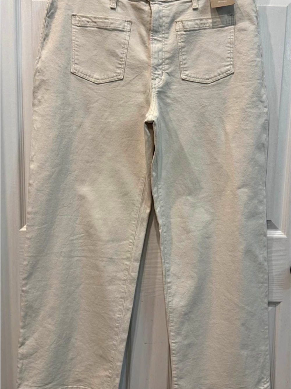 NWT Madewell Cream Off-White Denim Jeans with Tag